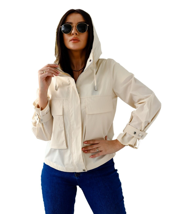 Women's transitional jacket with hood KAJA