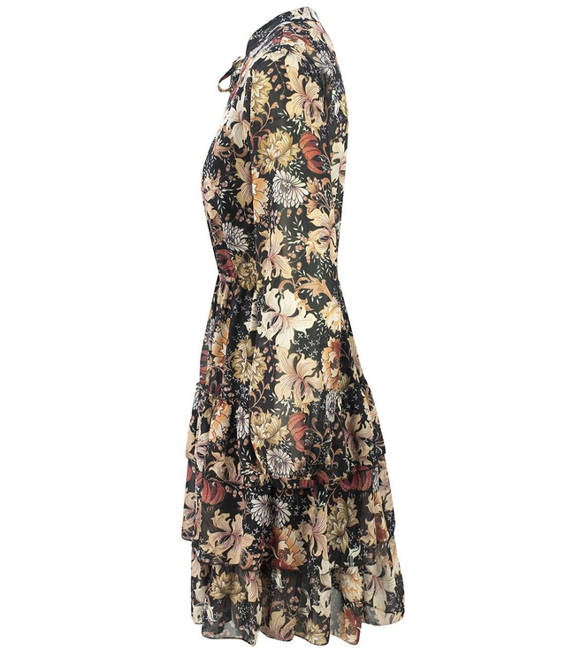 Zwiewna sukienka z falbankami MINI print