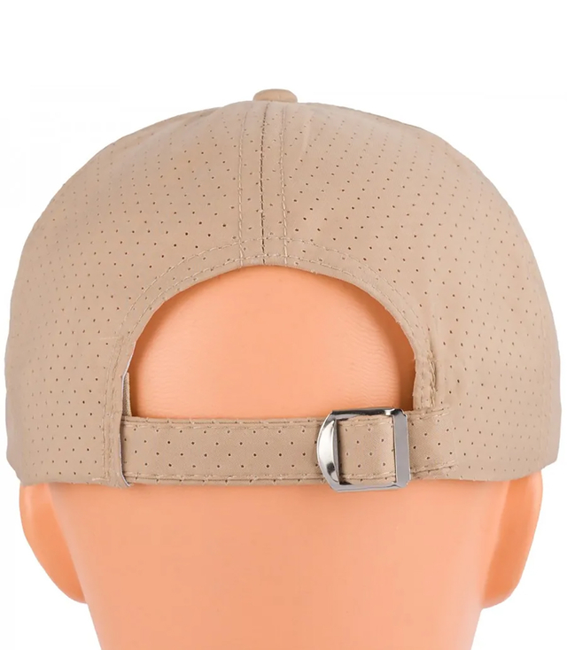 Unisex adjustable perforated baseball cap 