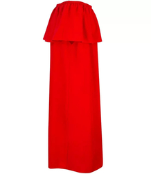 Spanish midi dress with frill BASIC