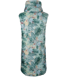 Long sleeved waistcoat with flowers and leaves