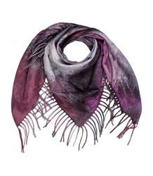 Fashionable multicolored shawl scarf with tassels