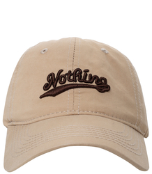 Unisex baseball cap with NOTHING embroidery