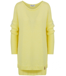 Women's smooth loose sweater with longer back SOPHIA