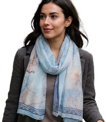 Women's patterned shawl 70x180