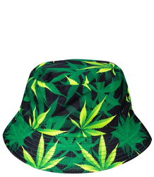 Czapka BUCKET HAT Kapelusz rybacki print listki