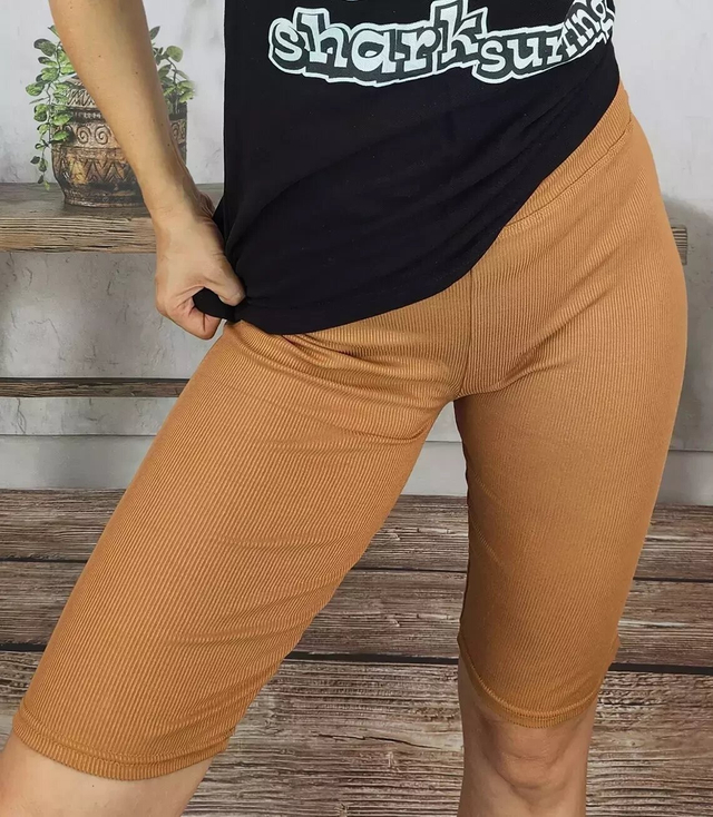 Short striped leggings plus size ELA