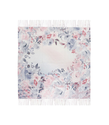 Women's scarf with floral pattern 100x100