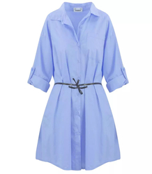 Long shirt Basic cotton shirt dress