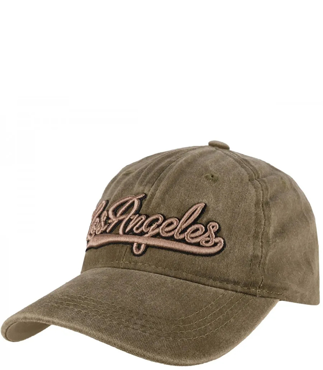 Vintage destroyed adjustable unisex embroidered baseball cap LOS ANGELES