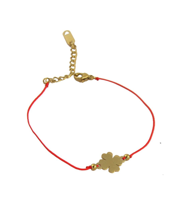 Koniczyna Czerwona bransoletka szczęście