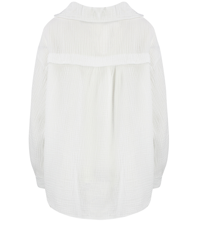LAMBADA loose oversize short muslin shirt