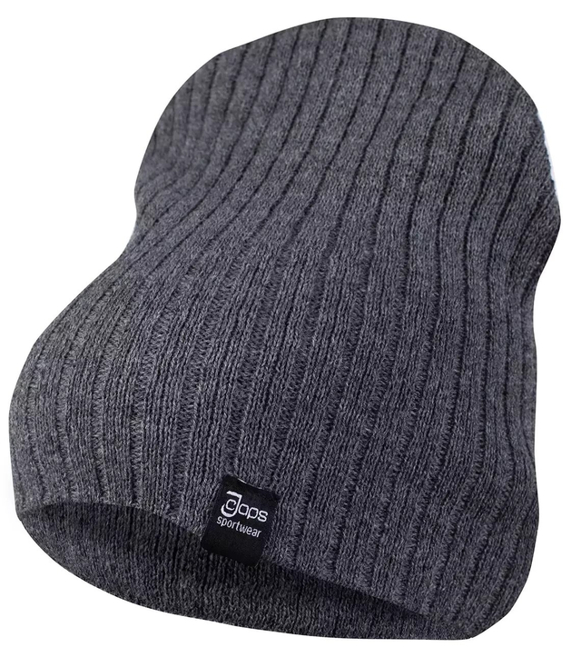 UNISEX ribbed knit beanie