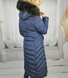 Long quilted winter warm coat with hood ARCTICA jacket