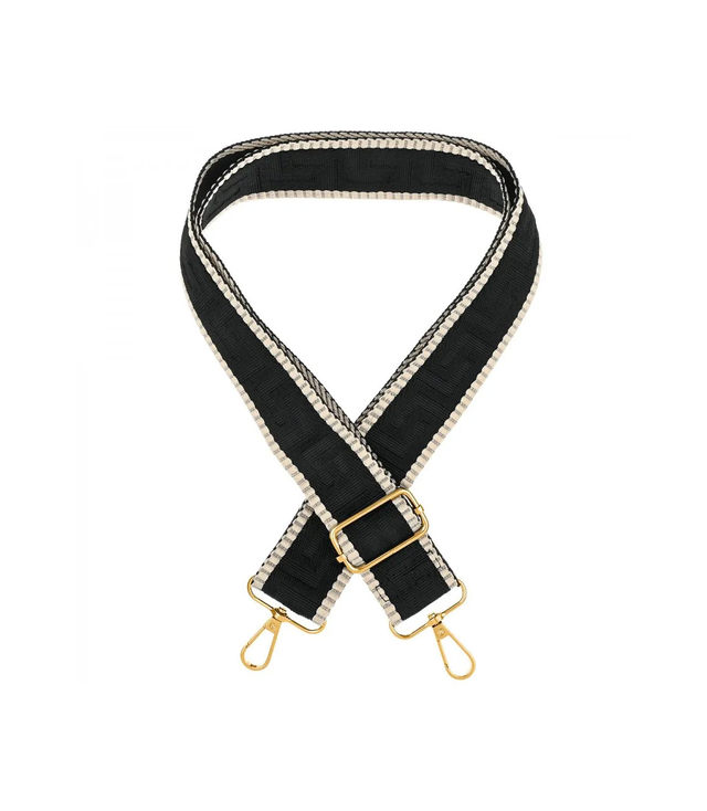 Fashionable braided wide purse strap adjustable