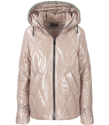 Short winter quilted shiny JACKET