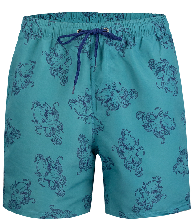 Swimming shorts with nautical print all over patterns