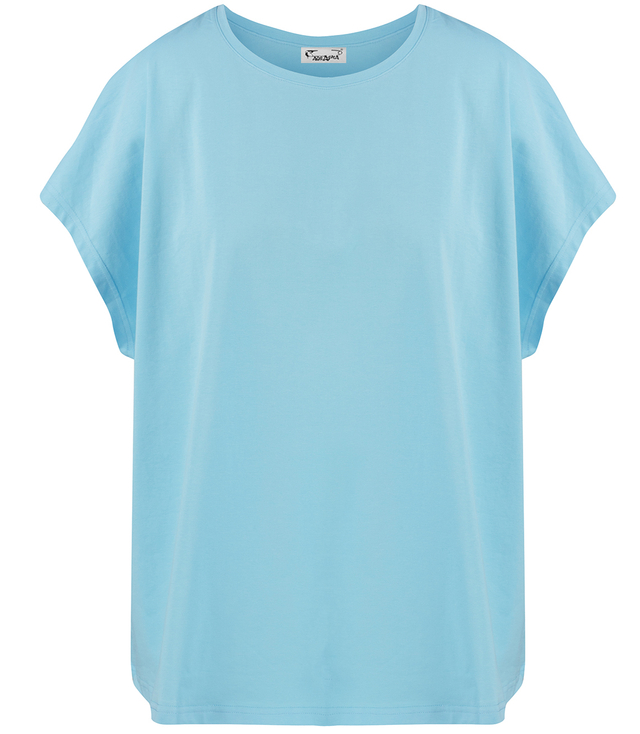 Blouse t-shirt with round neckline oversize Emma