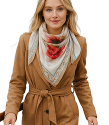 Elegant women's scarf with an insane 70x70 pattern