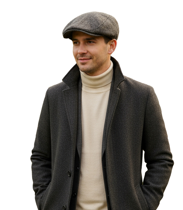 Stylowy elegancki kaszkiet męski uniwersalny