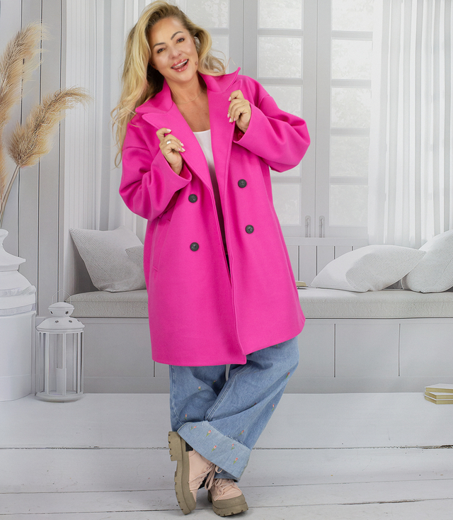 Wiosenny płaszcz damski dwurzędowy klasa i elegancja