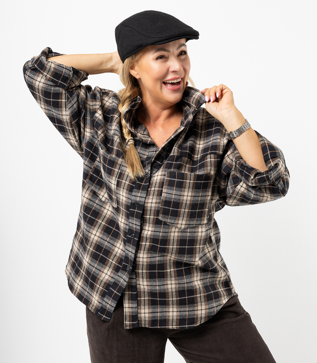 Timeless FRIDA plaid flannel shirt