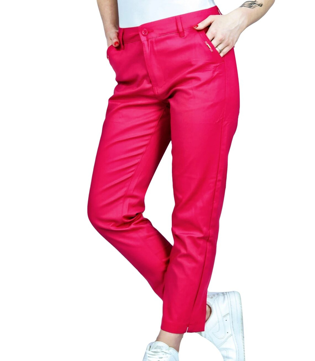 Women's elegant colorful cigarette pants VALERIA