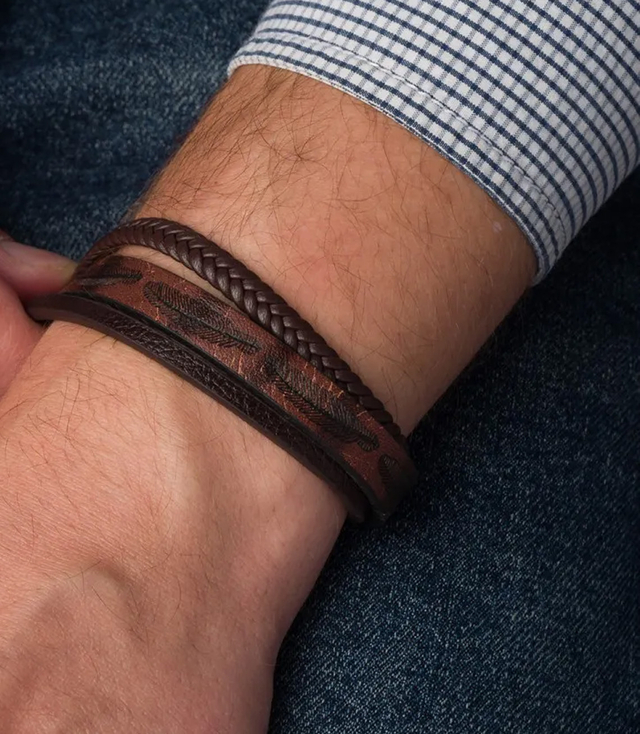 Men's bracelets perfect for a gift braided