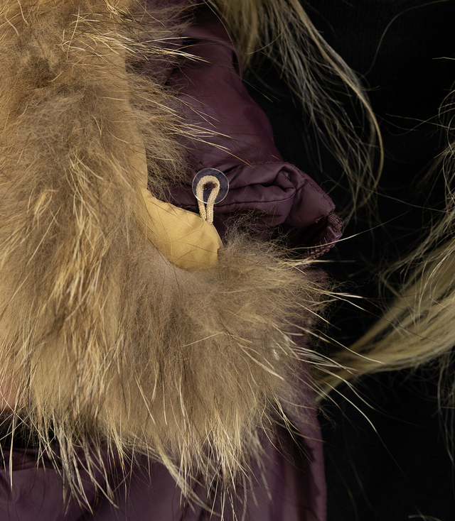 WINTER QUEEN warm winter jacket longer bomber jacket