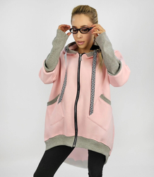 Warm oversized sweatshirt PARKA sweatshirt hoodie