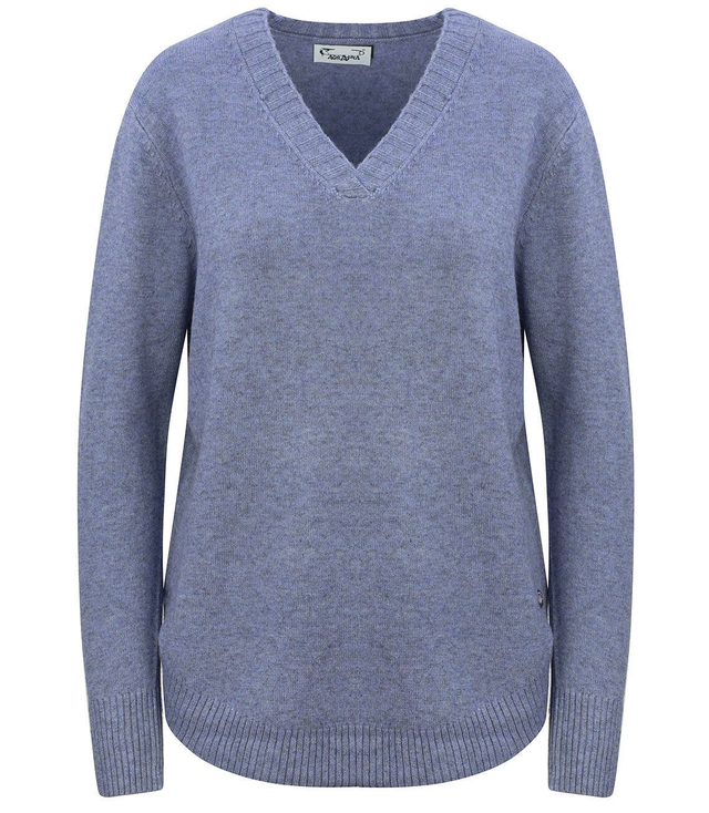 Sweter Klasyczny Gładki ciepły w SEREK