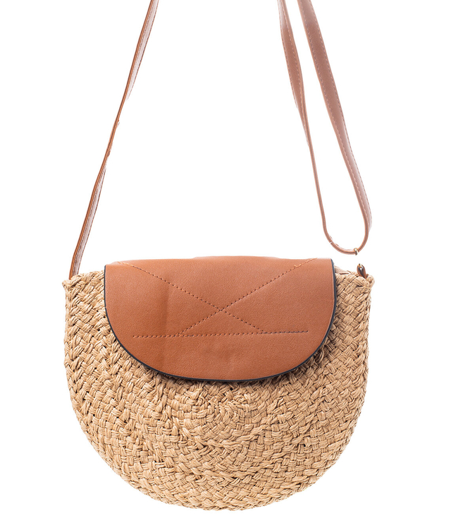 Summer semicircular bag shoulder bag with flap