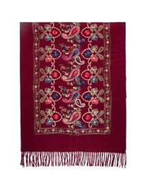 Women's scarf with floral ornament stylish