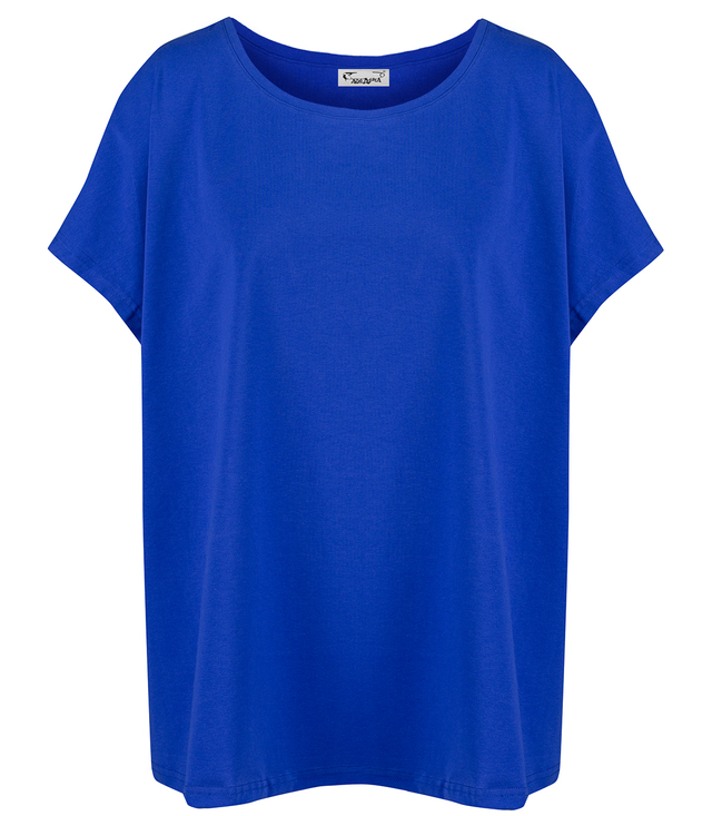 Blouse t-shirt with round neckline oversize Emma