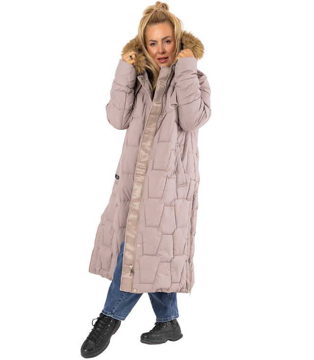 Długa kurtka pikowany płaszcz zimowy URBAN LONG PUFF