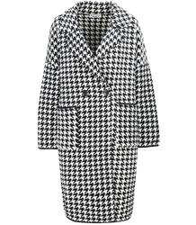 Ciepła KURTKA marynarka PŁASZCZ w Pepitkę