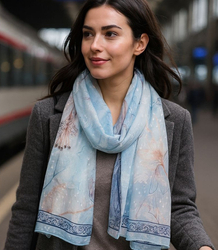 Women's patterned shawl 70x180