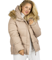 WINTER QUEEN warm winter jacket longer bomber jacket