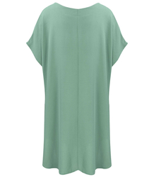 Smooth, loose and comfortable basic mini tunic dress