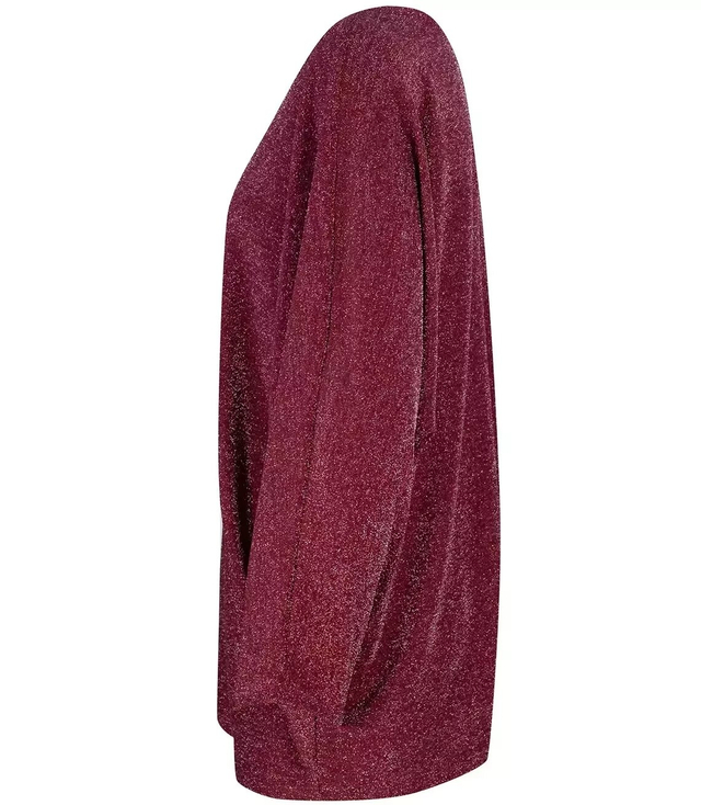 Sweater blouse OVERSIZE brocade gloss