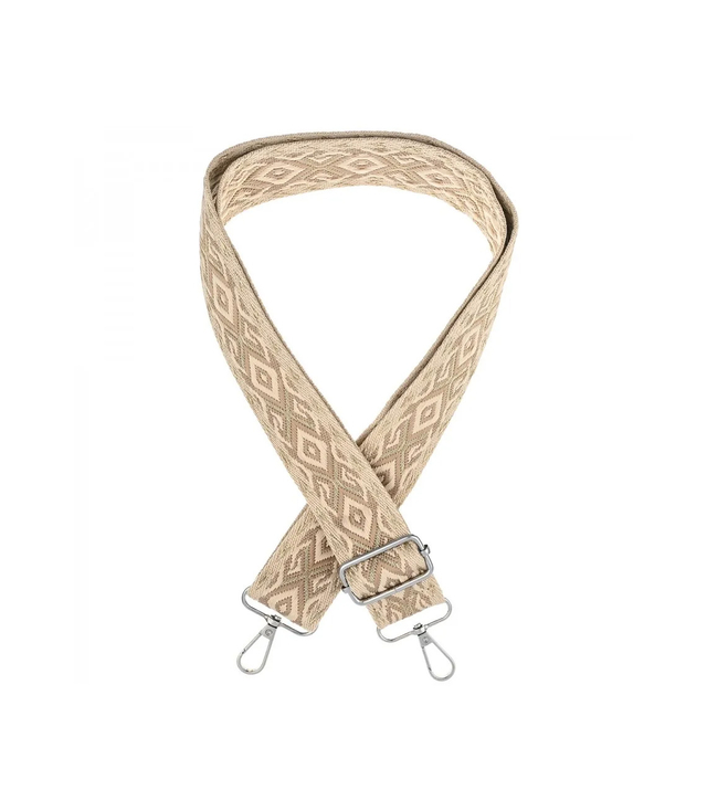 Fashionable braided wide purse strap adjustable