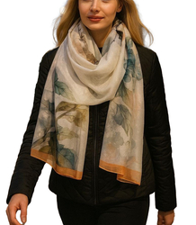 Women's patterned shawl 70x180