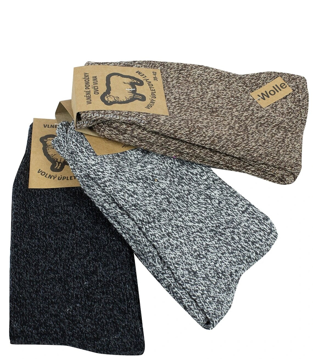 Warm socks, men's woolen socks, wool comfortable, 3-pack