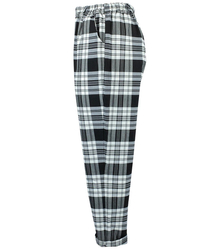 Elegant AMANDA plus size checkered fabric trousers