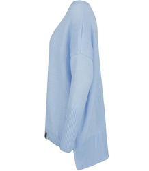 Women's smooth loose sweater with longer back SOPHIA
