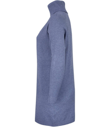 Luźna Sukienka dzianinowa Golf WEŁNA +SIZE