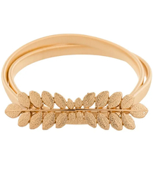 Women's decorative belt for dress leaves