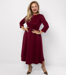 Classic strapless flared midi dress ELISE 2