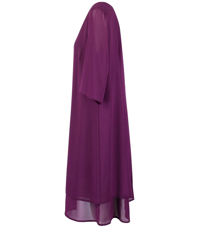 Elegant tulle dress with lining midi IZABELLA plus size