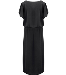 WINDING MAXI dress with elastic waistband